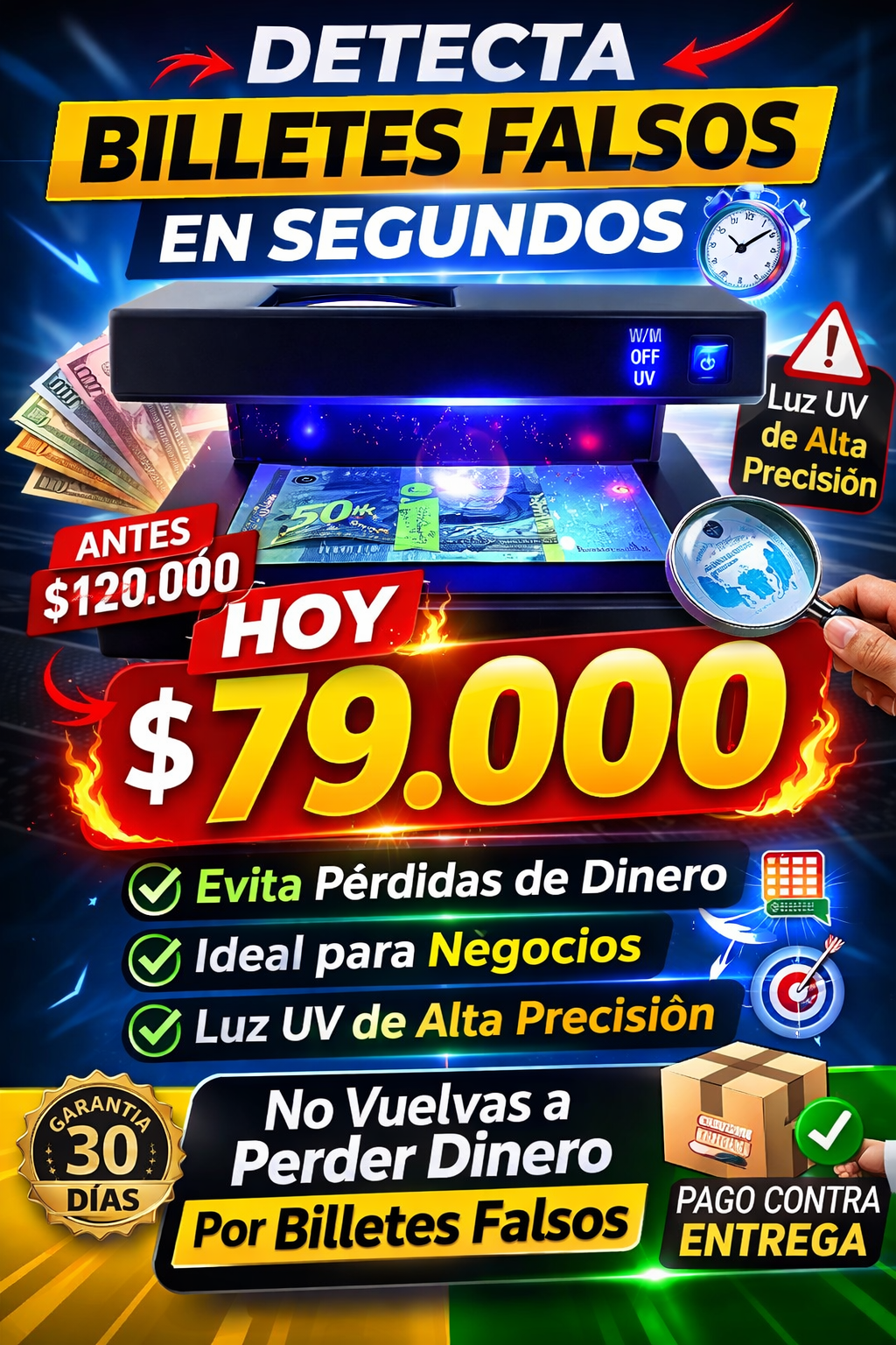 Detector De Billetes Falsos