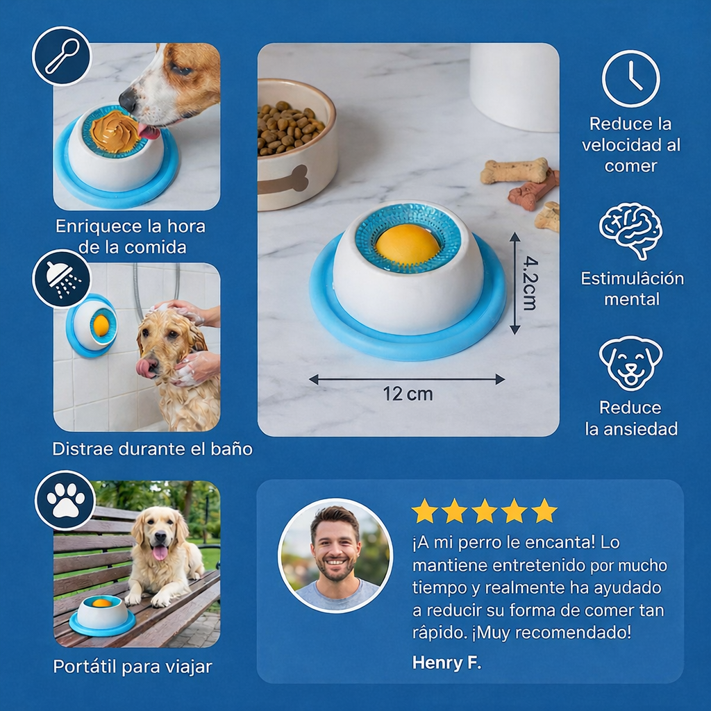 comedor Antiestrés para Mascotas