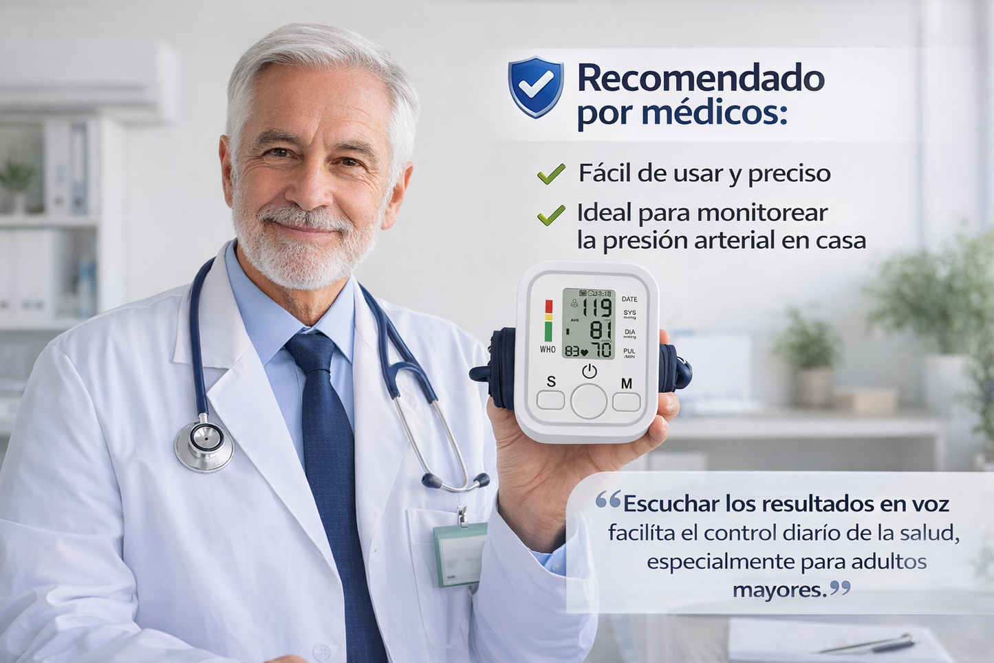 Tensiómetro Digital de Brazo  – Controla tu Presión Fácil y Desde Casa