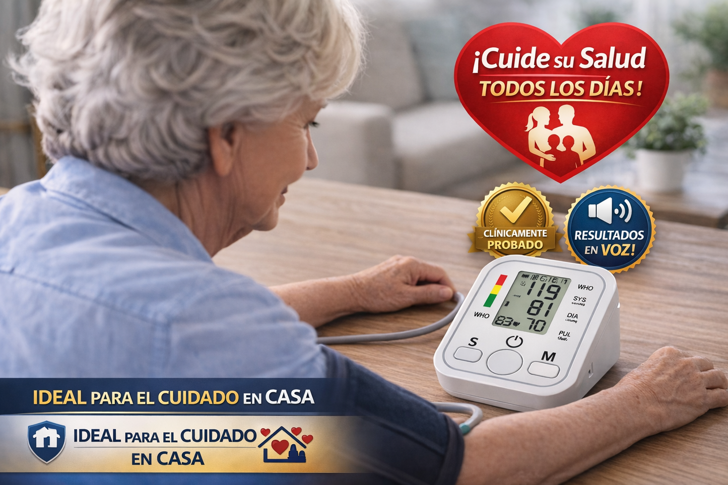 Tensiómetro Digital de Brazo  – Controla tu Presión Fácil y Desde Casa