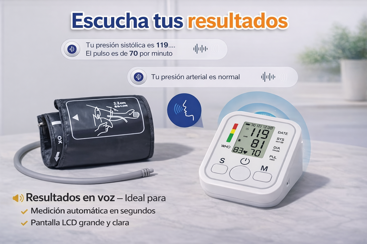 Tensiómetro Digital de Brazo  – Controla tu Presión Fácil y Desde Casa