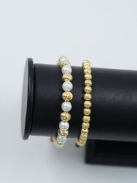 2 Manillas balín perla-diamanté más OBSEQUIO sorpresa
